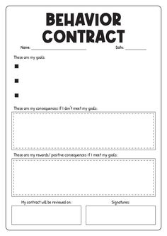 the behavior contact form is shown in black and white