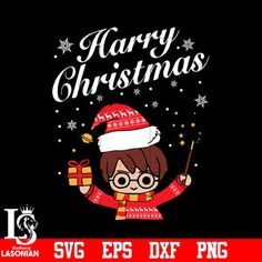 a girl in a santa hat and glasses holding a wand with the words merry christmas on it