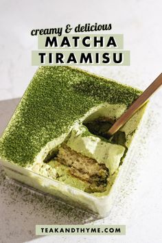 matcha trirami is an easy and delicious dessert