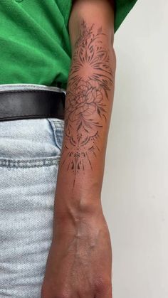 a person with a tattoo on their arm