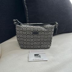 Nwt Coach Mini Bag In Navy Blue, Super Cute For Night Out Or Daily Bag, Will Fit Small Wallet Phone, Make Up Coach Bags With Zipper Pouch For Formal Occasions, Elegant Coach Bag With Zipper Pouch, Silver Shoulder Bag With Removable Pouch For On-the-go, Modern Silver Coach Shoulder Bag, Coach Silver Shoulder Bag For Everyday, Coach Silver Tote Bag, Silver Coach Tote Bag, Coach Silver Shoulder Bag, Mini Pouch Bag