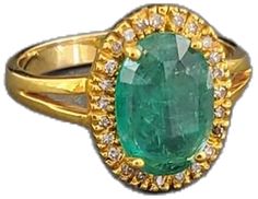 Colombian Emeralds, Diamonds And Gold, 14k Gold Ring, Gold Diamond Rings, Brilliant Diamond, Emerald Diamond, Out Of Style, Gold Ring, Gold Rings