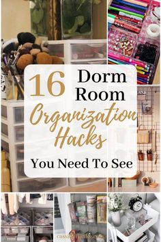 dorm room organization hacks you need to see