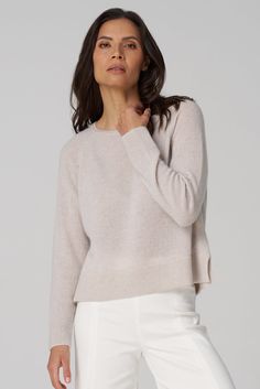 In the softest featherweight cashmere, this relaxed pullover is a year-round essential. Luxurious softness that feels like your favorite tee. ✓ 100% Cashmere ✓ Featherweight ✓ Travel Friendly ✓ Perfect for Layering DETAILS Open crew neckline Ribbed hemline with side slits Relaxed raglan sleeves Side slits FIT Relaxed fit Hits at high hip True to size Model is 5'10" and wears size S MEASUREMENTS Body length from shoulder: 22" (size S) Sleeve opening: 4" (size S) FABRIC + CARE 100% cashmere Hand w Raglan Pullover, Sweater For Women, Summer Inspo, Womens Cashmere, Instagram Outfits, Denim Pant, Running Women, Cashmere Sweaters, Denim Fashion