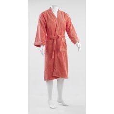 Wrap yourself in cozy luxury with our French cotton terry cloth robe. All-natural cotton is expertly woven into high-quality soft 450 gsm absorbent fabric. This luscious bathrobe has a relaxed fit, an open front, patch pockets, and a removable tie belt. White piping borders the hemline adding style and durability. The mid-calf length is perfect for snuggling up and lounging. Available in multiple colors. Made in France. Toison Dor Color: Orange, Size: S | Toison Dor 100% Cotton Terry Cloth Unise Terry Cloth Robe, Cozy Luxury, Colour Orange, Everly Quinn, Multiple Color, Terry Cloth, Tie Belt, Color Orange, Front Open