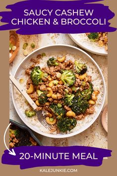 Skip takeout and make this Saucy Cashew Chicken & Broccoli for a 20 minute meal! This easy, flavorful stir-fry combines tender chicken, crisp broccoli, and a savory sauce for a delicious, restaurant-quality meal. Perfect for meal prepping or when you need a quick weeknight dinner, this dish is nourishing, tasty, and comes together faster than you can order delivery. It's an easy and healthy meal that fits perfectly into a busy schedule. A go-to recipe for satisfying your cravings with a healthier twist!