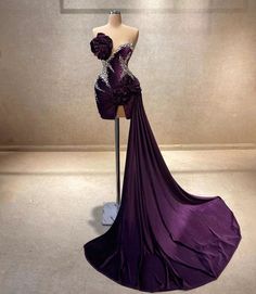 Strapless Homecoming Dress, Purple Prom Dresses, Slytherin Fashion, Strapless Homecoming Dresses, Purple Velvet Dress, Purple Wedding Dress, Girls Tulle Dress, Purple Prom, Formal Occasion Dress