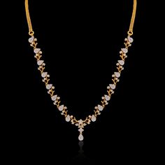 Gold White Stone Necklace Indian, Kundan Haram, Simple Diamond Jewelry, Jewellery Set For Wedding, Oxidised Necklace, Necklace Set Gold, Wedding Necklace Set