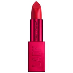 A lipstick that has a lightweight, comfortable texture for bold, fully loaded color with a soft-as-a whisper feel.Formulation Type: LipstickBenefits: Long-wearingIngredient Callouts: Free of parabens. It is also cruelty-free.What Else You Need to Know: The Lady Bold Cream Lipstick has a long-wearing formula that lasts for up to 12 hours, smooths the appearance of lip lines, is non-bleeding, and is feather resistant. This creamy-texture formula glides on smoothly for a lightweight, comfortable we Too Faced Lipstick, Berry Lipstick, Bold Lipstick, Long Wear Lipstick, Cream Lipstick, Too Faced Makeup, Velvet Matte, How To Line Lips, Lipstick Shades