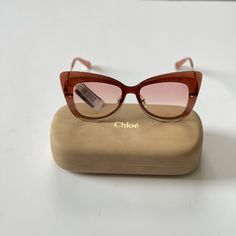 New With Tag Chloe Cat Eye 63mm Sunglasses Peach Red Color Comes With Case And Cleaning Cloth Frame Material: Injected Frame Color: Peach Lens Color: Peach Gradient Nose Pads 100% Uv Protection Made In Italy Over Sized Size: 63 Eye 09 Bridge 140mm Temple For More Styles, Colors And Brands, Please Feel Free To Check Out My Other Listings. P9-21 10-21 D-2 Chic Red Cat Eye Sunglasses With Gradient Lenses, Elegant Pink Cat Eye Sunglasses For Spring, Chic Glass Cat Eye Sunglasses For Spring, Chic Orange Cat Eye Sunglasses With Gradient Lenses, Chic Orange Cat Eye Sunglasses, Chic Orange Sunglasses With Glass Lenses, Chic Orange Glass Sunglasses, Cloth Frame, Red Sunglasses