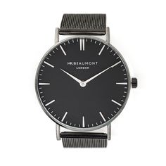 These beautiful modern-vintage watches by Mr Beaumont are carefully personalised by our craftsmen to create the ultimate gift for him.Mr Beaumont watches are modern in design but with classic, timeless touches - making them a gift that will stand the test of time. Made from stainless steel and with a large 41mm dial with metallic silver details this watch certainly makes a statement.Personalise the watch on the reverse with a message up to 5 lines. The message is carefully engraved onto the back Minimalist Watches With Subdials As Gift, Minimalist Analog Watch As Gift, Grey Watch, Face Home, Vintage Timepiece, Personalised Gifts For Him, The Ultimate Gift, Make A Gift, Vintage Watches