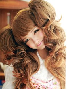 #cute #sexy #asians #girl Pastel Wigs, Hair Practice, Adorable Hairstyles, Rise Kujikawa, Brat Doll, Hime Gyaru, Kawaii Clothing