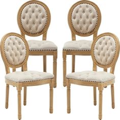 a pair of chairs with buttons on them