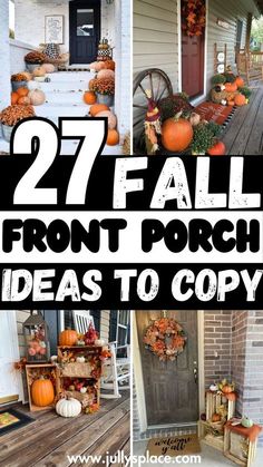 fall front porch decor ideas to copy