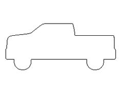 the outline of a truck on a white background