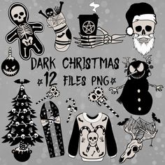 the dark christmas files png and clipart are available for use in this project