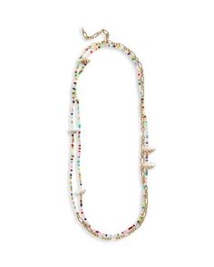 Anni Lu Fiesta Multicolor Bead, Cultured Freshwater Pearl & Shell Belly Chain. 24.19-37.4 Multicolor Beaded Shell Necklace Strand, Shell Belly Chain, Ocean-inspired Shell Beaded Strand Necklace, Seashell Belly Chain, White Shell-shaped Pearl Chain Jewelry, Belly Chain, Pearl Shell, Fresh Water, Freshwater Pearls