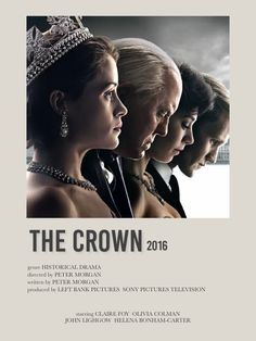 the crown movie poster with three women in tiaras and one is looking at something