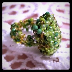 This Handmade, Beaded Ring Is So Cute And Unique That It's Sure To Grab The Attention Of Others. It Features An Oval Green Design And Fits A Ring Size 5.5-6.5. Brand New, Never Worn. Beaded Animal Rings, Adjustable Beaded Rings For Parties, Adjustable Beaded Party Rings, Green Beaded Rings For Gifts, Green Beaded Rings For Gift, Bunny Ring Beads, Beaded Ring, Ring Color, Beaded Rings