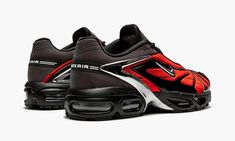 The Skepta x Nike Air Max Tailwind 5 “Bloody Chrome” is one of several colorways of the performance running shoe imagined by the UK Grime artist and Nike for Spring 2021.  After releasing the covetable Air Max 97 UL collaboration in September 2017, Skepta and Nike have worked together to recreate various Air Max styles inspired by elements of UK Grime culture and classic Nike sportswear.  Here, the “Bloody Chrome” finds the two entities tapping into an outdoors theme inspired by the idea of “cre Dynamic Nike Air Max Running Shoes For Streetwear, Nike Black Sneakers With Reflective Details, Dynamic Running Shoes With Reflective Details For Training, Nike Reflective Outdoor Sneakers, Nike Outdoor Sneakers With Reflective Details, Dynamic Training Running Shoes With Reflective Details, Nike Running Shoes With Reflective Details For Sports, Dynamic Custom Sneakers With Air Max Cushioning For Streetwear, Custom Dynamic Sneakers For Streetwear With Air Max Cushioning