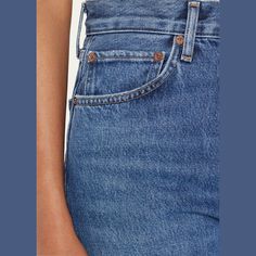 AGOLDE "90s Pinch Waist" vintage straight-leg jeans in a dark wash denim Five-pocket style High rise Easy fit Full length Button/zip fly; belt loops Cotton Machine wash cold Imported Dark Wash Denim, Straight Leg Jeans, Top Brands, Full Length, Straight Leg, Tops Designs, Luxury Fashion