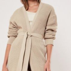 Missguided Belted Maxi Cardigan ~Size Small ~Color Sand ~100% Acrylic *Feel Free To Request Pictures Of Actual Item *Item Is Sealed And Brand New Cozy V-neck Outerwear For Day Out, Cozy Spring Cardigan For Work, Knit V-neck Outerwear For Daywear, Trendy Winter Cardigan For Daywear, Black Cropped Cardigan, Light Pink Cardigan, Mint Green Sweater, Batwing Cardigan, Orange Cardigan