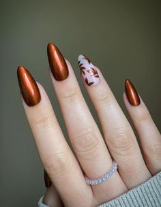 Bold plum nails enhanced with rhinestone embellishments for a dramatic, elegant vibe! 🌟 Save this chic idea. 💖 Peach Ombre Nails, Nail 2025, Nails With Gold Leaf, Ombre Nails With Gold, Dark Fall Nails, Abstract Nail Designs, November Nails Fall, Fall Almond Nails