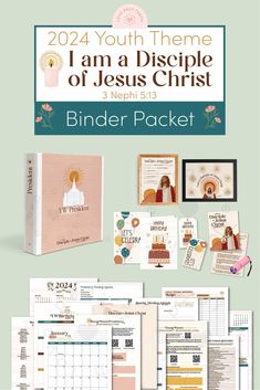 the binder packet is open and ready to be used as a printable planner