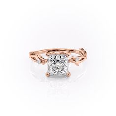 The Twig is our nature-inspired flagship piece, inspired by the idea of adding new branches to your family tree. Its dainty, twig-like band gently caresses the wearer’s ring finger. The soft accents add subtle sparkle; the delicate band emphasizes the center stone’s size. Princess Cut Moissanite, Colored Engagement Rings, Lab Diamond Engagement Ring, Types Of Diamonds, Moissanite Wedding Bands, Princess Diamond, Blue Nile, Jewelry Online Shopping, Engagement Ring Wedding Band