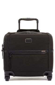 Perfect for business travel, this versatile, compact wheeled briefcase is conveniently sized for daily trips to the office or far-off destinations. A roomy main compartment expands an additional two inches, giving you plenty of space. A built-in USB port helps to keep you connected on the go, and a removable accordion file divider and padded laptop compartment help keep you organized. The Tumi Tracer®, a one-of-a-kind 20-digit number affixed to the bag, is registered in the Tracer database and o Elegant Black Luggage For Work, Modern Rectangular Luggage For Formal Occasions, Elegant Luggage With Sleeve For Trip, Modern Luggage With Luggage Sleeve, Functional Rectangular Luggage For Work, Classic Black Luggage For Work, Functional Black Luggage For Formal Occasions, Laptop Briefcase, Medium Backpack