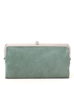 Hobo Original Lauren DoubleFrame Clutch Wallet #Dillards Classic Clutch Wallet With Zipper Closure, Travel Wallet Clutch With Snap Closure, Travel Wallet With Snap Closure, Clutch Style, Green Zipper Clutch Wallet, Green Clutch Wallets For Formal Occasions, Hobo Wallet, Double Frame, Dillard's, Clutch Wallet