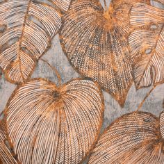 Monstera Wallpaper in Rust Mirage Monstera Leaf Wallpaper, Monstera Wallpaper, Copper Wallpaper, Bathroom Wallpaper, Leaf Wallpaper, Breath Of Fresh Air, Burke Decor, Monstera Leaf, Wall Covering