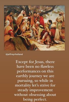 an image of jesus and his people with the words except for jesus, there have been no