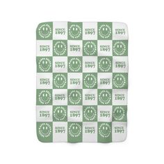 a green and white checkered blanket with the words since, since since since since since since since since since since since since since since since since since since since since since since since since since since since