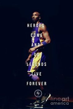 a man standing in front of a black background with the words, heros come and go