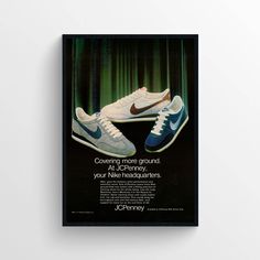 an advertisement for the nike sneakers