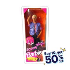 the barbie doll is in its package for $ 50 off at toysrusation com