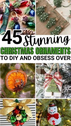 Christmas Make And Take, Christmas Tree Decorations Easy, Easy Homemade Decorations Ideas, Sew Christmas Tree Ornaments, Country Ornaments Diy, Cheap Craft Ideas For Adults, Diy Christmas Ornaments Adults, Diy Holiday Ornaments For Adults, Wooden Bead Angel Ornaments