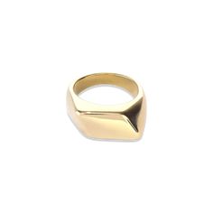 This ring features a captivating design, crafted from stainless steel with an 18k gold plating, fashioned into a uniquely deformed rectangle shape. Its distinctive form offers a modern twist on classic elegance, making it a standout accessory for those who appreciate contemporary jewelry with an edge. Stainless steel 18k gold plated Modern Rectangular Stainless Steel Signet Ring, Modern Stainless Steel Rectangular Signet Ring, Minimalist Stainless Steel Rectangular Ring, Modern Gold Square Signet Ring, Gold Rectangular Metal Rings, Modern Yellow Gold Rings, Modern Square Gold Rings, Modern Metal Signet Ring, Gold Rectangular Modernist Signet Ring