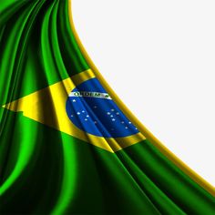 the flag of brazil is waving in the wind