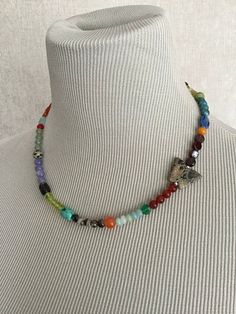 NEW- Sundance Style Colorful Gemstones Butterfly Necklace of Hope, One of a Kind