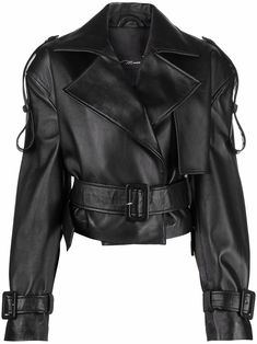 Manokhi Hana Cropped Biker Jacket - Farfetch Zara Biker Jacket, Biker Jacket Outfit, Leather Crop Jacket, Leather Black Jacket, Cropped Biker Jacket, Outfit Png, Biker Outfit, Cropped Leather Jacket, Black Leather Jacket