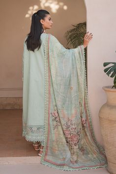 Brand: NeeshayProduct Code: MelodyCollection: Neeshay Symphony Unstitched Luxury Lawn CollectionFabric: Lawn DESIGN DETAILS: Embroidered Lawn Front Plain Lawn Back Embroidered Lawn Sleeves Embroidered Organza Neckline 1 Piece Embroidered Organza Front Border 1 Meter Embroidered Organza Back Border 1 Meter Embroidered Organza Sleeves Border 1 Meter Plain Dyed Cambric Trouser Lurex Monar Printed Dupatta 2.5 Meter DISCLAIMER:* Lining, Laces, and Tassels are not included in unstitched variants.* Emb Lawn Design, Alkaram Studio, Organza Sleeves, Summer Prints, Extra Fabric, Fabric Stores Online, Designer Suits, Nice Tops, Pakistani Fashion