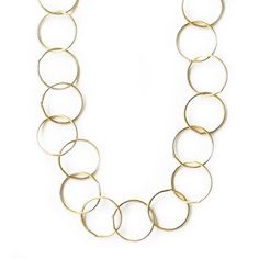 This Stylish Necklace Measures 36” and is Perfect for Layering with other Chains. Handmade in Charleston, SC Southern Gates®️Contemporary, Gold Filled, 17 MM Stylish Necklace, Elegant Necklace, Elegant Necklaces, Link Necklace, Charleston Sc, Necklace Gold, Formal Occasion, Timeless Pieces, Charleston