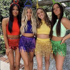 Halloween Costumes Teletubbies, Carnival Ideas Costumes, Carnival Costumes Ideas Group, Teletubbies Halloween Costume, Carnaval Costume Women, College Halloween Costume Ideas Group, Carnaval Outfit Ideas, Carnival Costumes Ideas, Easy Carnival Costume