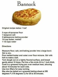 the instructions for how to make an english muffin