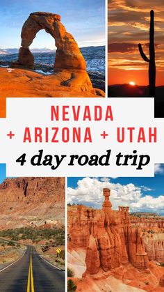 nevada and arizona + utah 4 day road trip