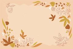 an autumn frame with leaves and branches on a light pink background stock photo - budget conscious