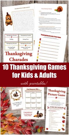 thanksgiving games for kids and adults