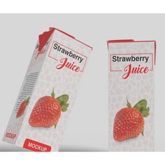 Juice Box Mockup Template Product Mockup Strawberry Juice Packaging, Juice Mockup, Product Advertisement, Juice Ad, Advertisement Template, Strawberry Juice, Juice Box, Juice Boxes